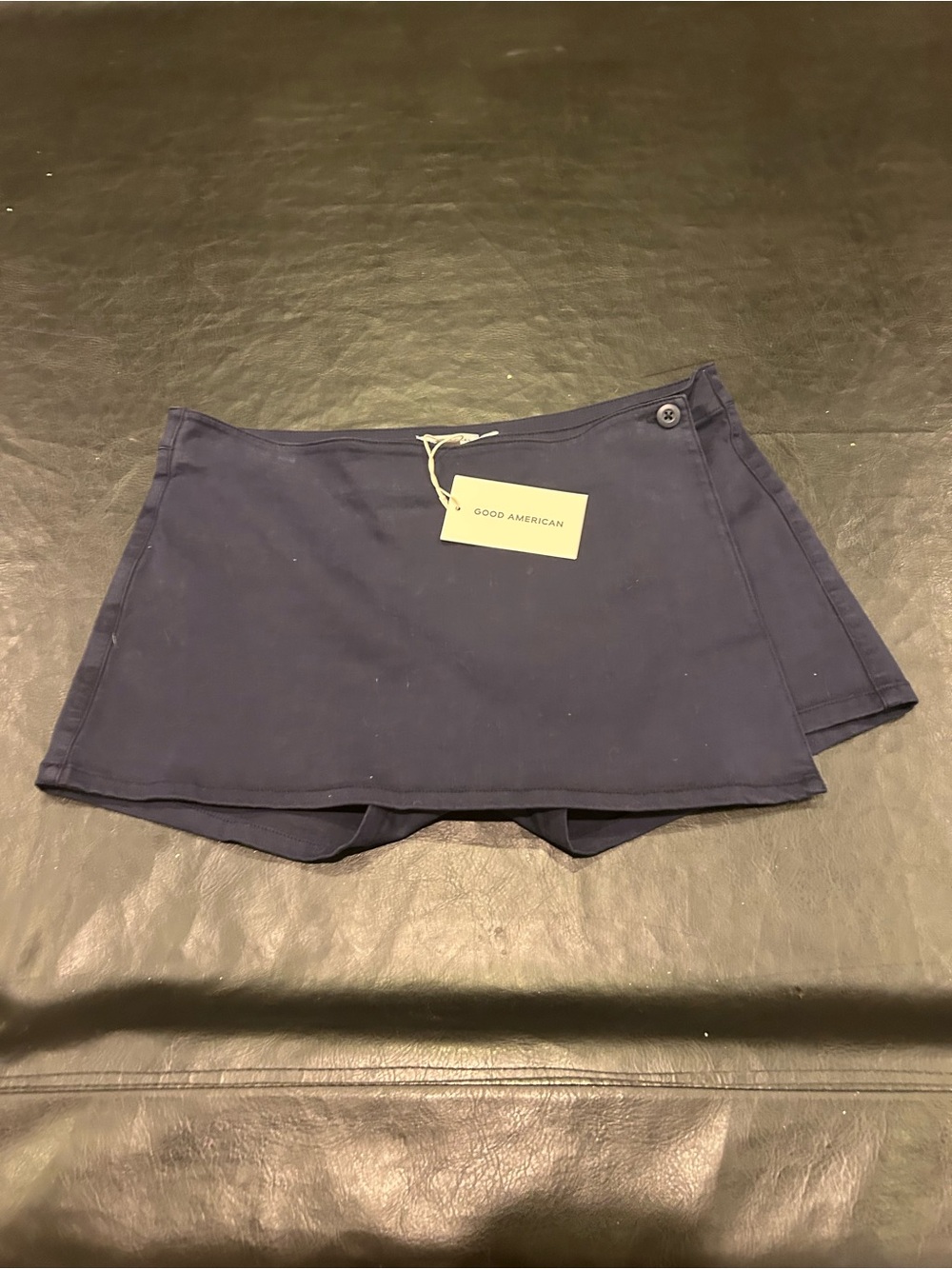 NWT Navy Blue Good American Wrap Around Skort